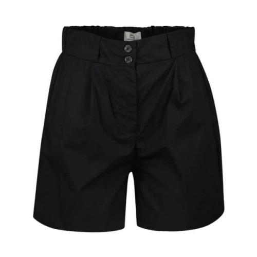 Woolrich Lättviktiga bomull Bermuda Shorts Black, Dam