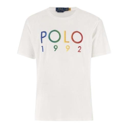 Polo Ralph Lauren Bomull T-shirt med Logo Broderi Beige, Herr