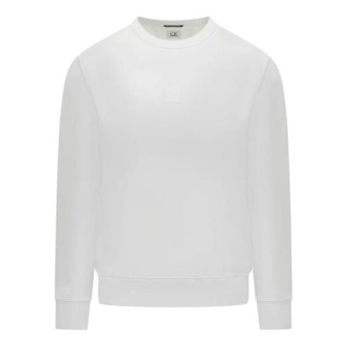 C.p. Company Metropolis Series Lätt Bomullsfleece Sweatshirt White, He...