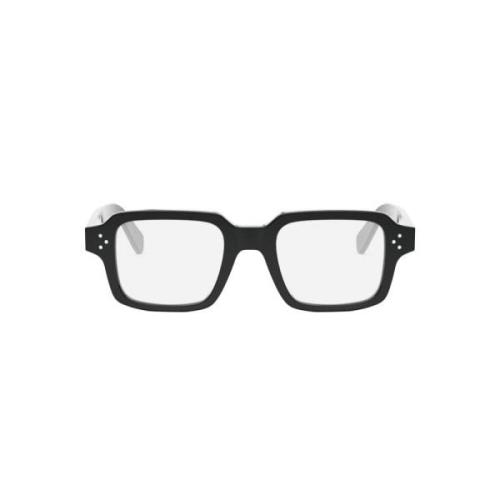 Celine Fyrkantiga solglasögon svart blank ram Black, Unisex
