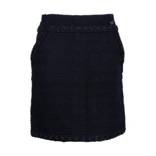 Chanel Vintage Pre-owned Bomull nederdelar Black, Dam