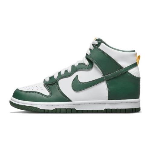 Nike Läder High-Top Sneakers Green, Dam