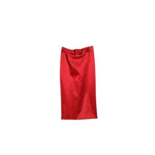 Dolce & Gabbana Pre-owned Pre-owned Acetat nederdelar Red, Dam