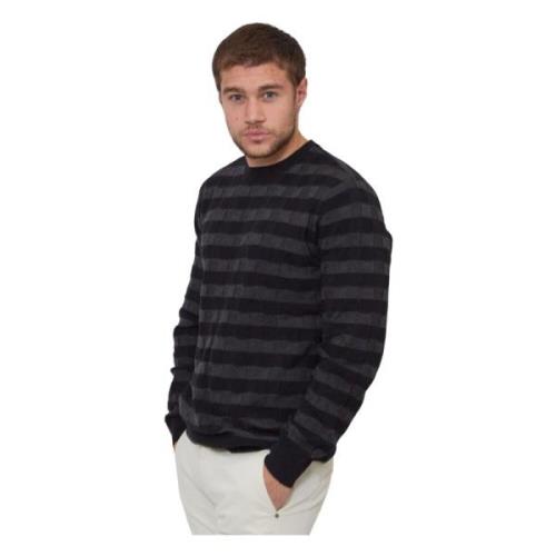 Emporio Armani Stiliga Sweaters Kollektion Black, Herr