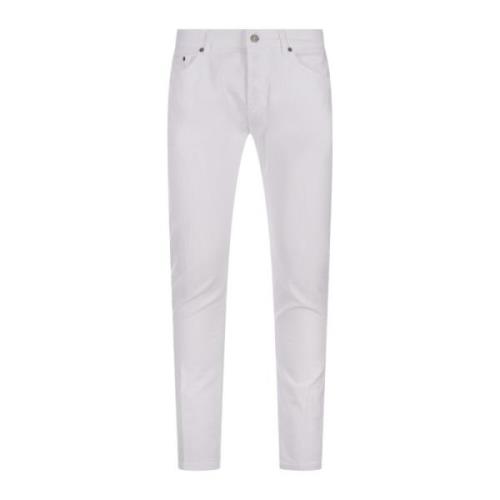 Dondup Vit Slim Fit Jeans Femficksdesign White, Herr