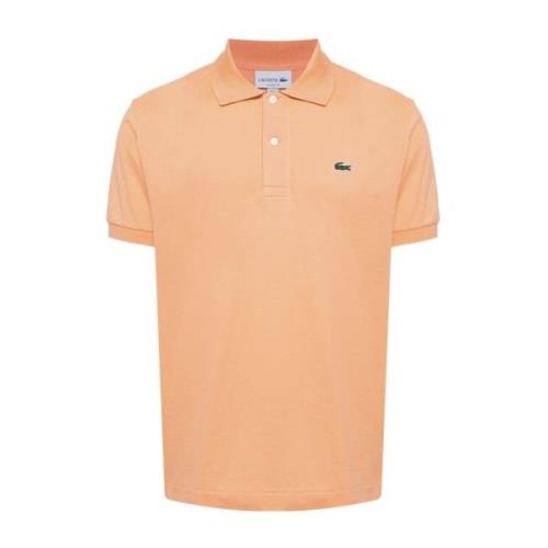 Lacoste Orange Polo Skjorta med Logo Appliqué Orange, Herr