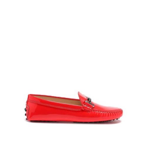 Tod's Röda Lackläder Loafers Red, Dam