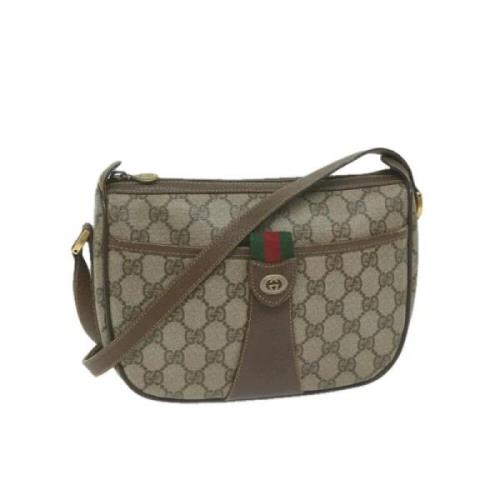 Gucci Vintage Pre-owned Canvas gucci-vskor Beige, Dam