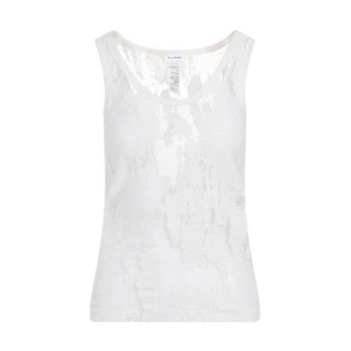 Acne Studios Vit Tank Top T-shirt White, Dam