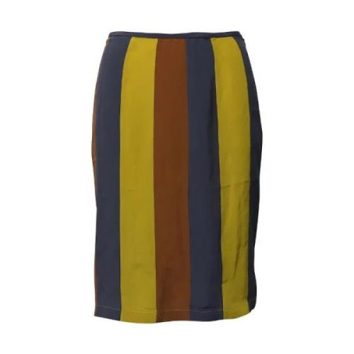 Prada Vintage Pre-owned Silke nederdelar Multicolor, Dam