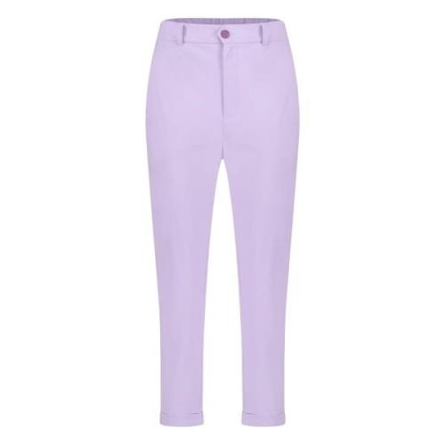 Jane Lushka Chino Style Cropped Pants | Lila Purple, Dam
