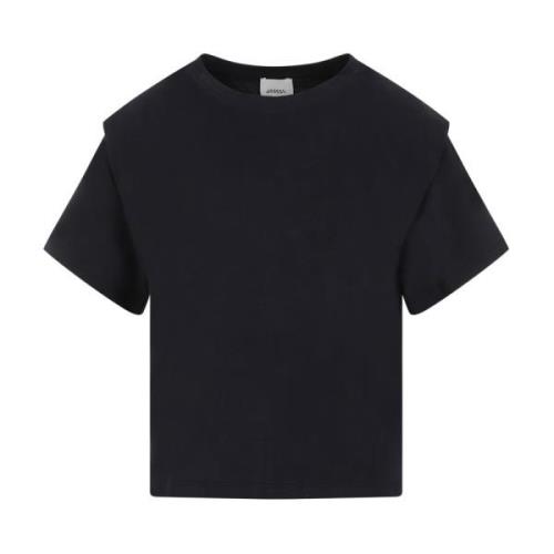 Isabel Marant Svart Bomull Zelitos T-shirt Black, Dam
