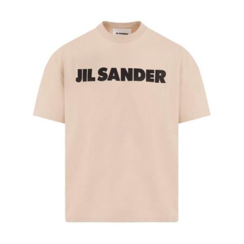 Jil Sander Mörk Sand Bomull T-shirt Brown, Herr