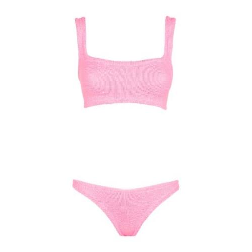 Hunza G Rosa Lila Bikini Badkläder Tillbehör Pink, Dam