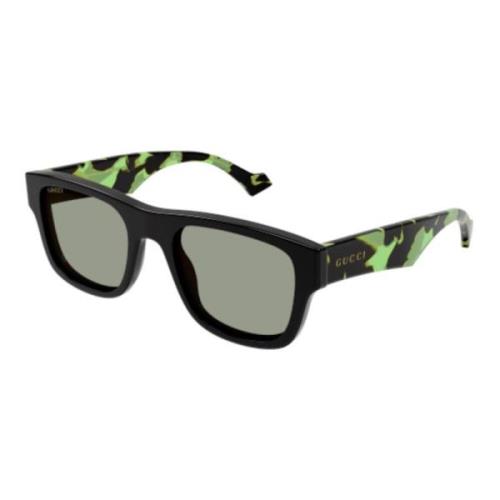 Gucci Minimalistiska fyrkantiga solglasögon Multicolor, Unisex