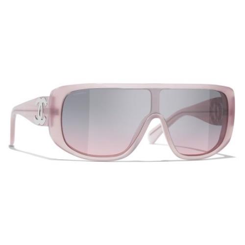 Chanel Ikoniska solglasögon med enhetliga linser Pink, Dam