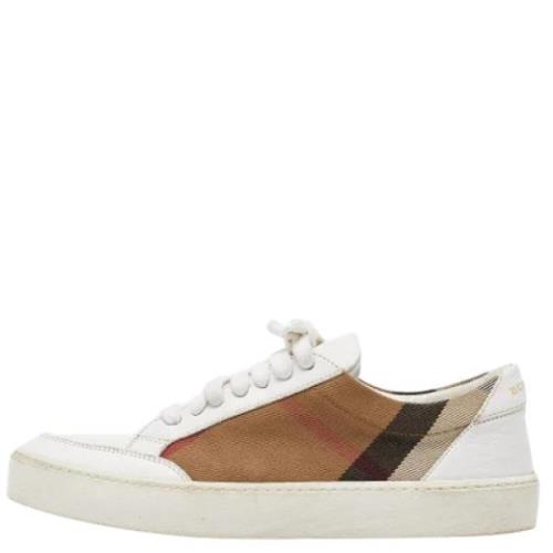 Burberry Vintage Pre-owned Canvas sneakers White, Dam