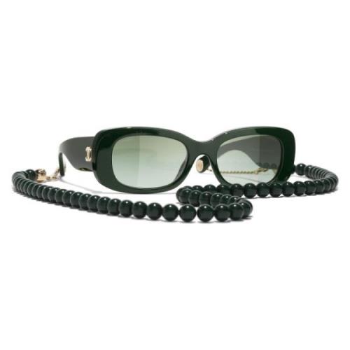 Chanel Ikoniska solglasögon - Bästa prisgaranti Green, Unisex