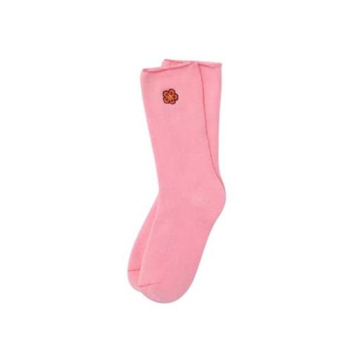 Kenzo Blommiga rosa strumpor med broderad Boke Flower Pink, Dam