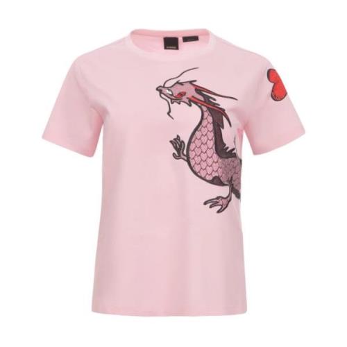 Pinko Quentin T-shirt Pink, Dam