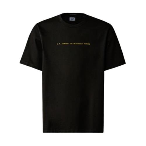 C.p. Company Grafisk Badge T-shirt - Metropolis-serien Black, Herr