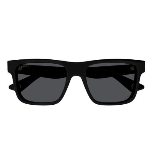 Gucci Trendiga dubbelskikts solglasögon Gg1618S Black, Unisex