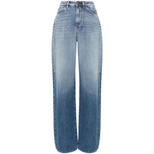 3X1 Blå Nyanser Flip Jeans Blue, Dam