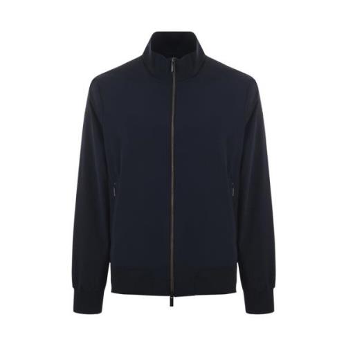 RRD Stiligt Zip-Through Sweatshirt Jackor & Kappor Blue, Herr