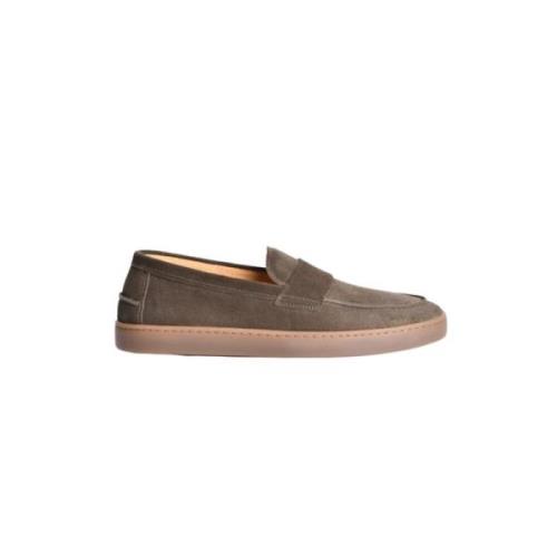 Henderson Baracco Nautiskt Läderloafer med Mask Brown, Herr