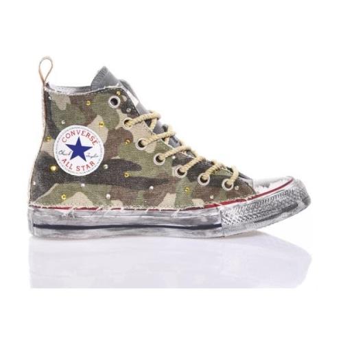 Converse Handgjorda Camo Sneakers Champagne Guld Multicolor, Dam