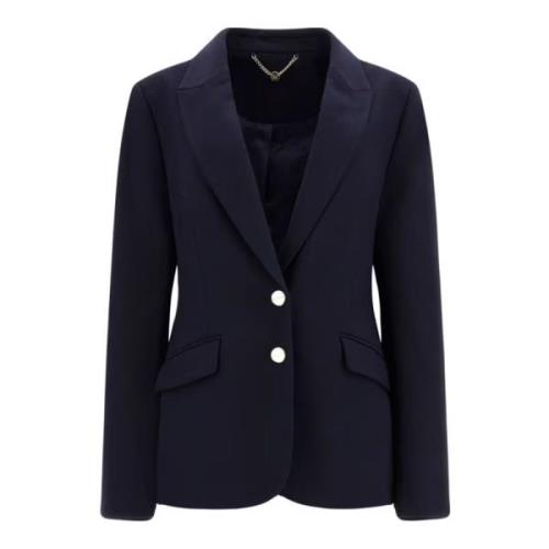 Guess Blå Galaxy Blazer Karen Blue, Dam