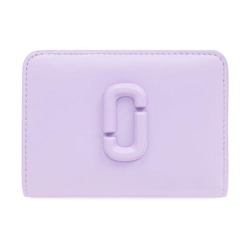 Marc Jacobs Läderplånbok med logotyp Purple, Dam