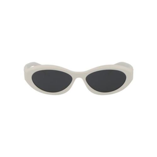 Prada Stiliga solglasögon med 0PR 26Zs White, Dam