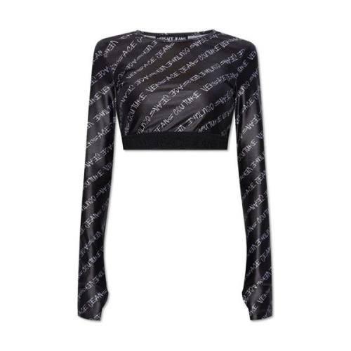 Versace Jeans Couture Snygga Sweaters för Trendiga Looks Black, Dam