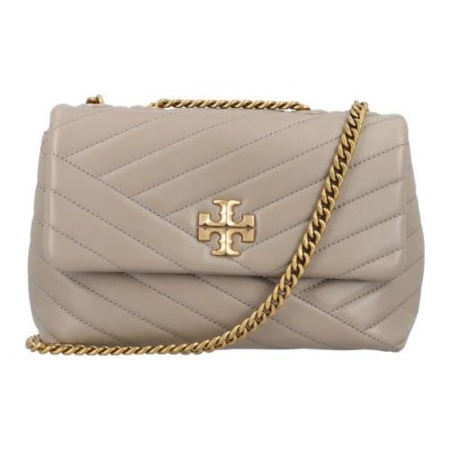 Tory Burch Chevron Konvertibel Axelväska Gray, Dam