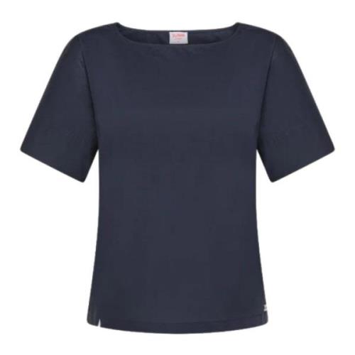 Sun68 Blå Bomull Slim Fit T-shirt Blue, Dam