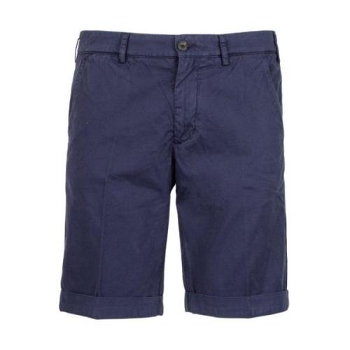 40Weft Stiliga Bermuda Shorts Blue, Herr