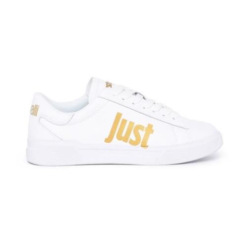 Just Cavalli Vita Sneakers för en Stilfull Look White, Dam