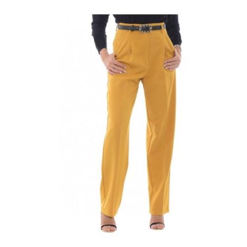 Liu Jo Högmidjade Slim-Fit Byxor Yellow, Dam