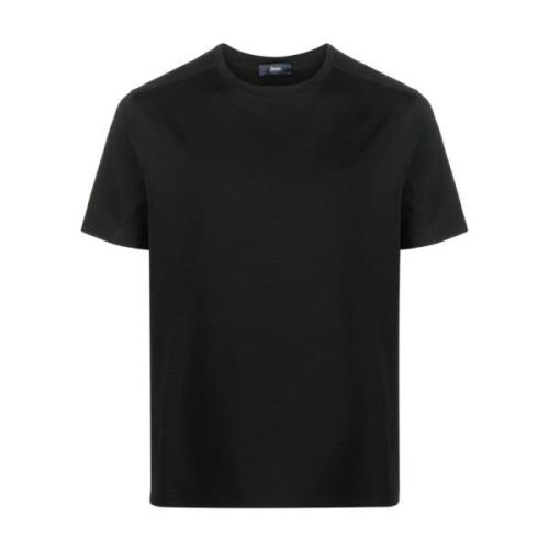 Herno Stilren Svart Logotyp T-Shirt Black, Herr