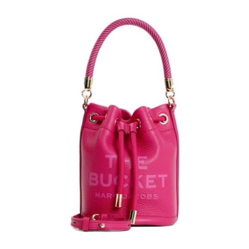 Marc Jacobs Mini Bucket Bag i Läppstift Rosa Pink, Dam