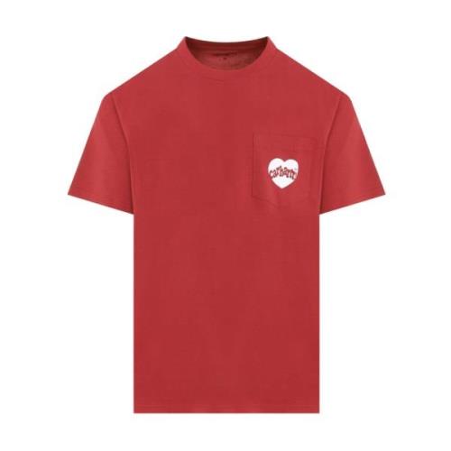 Carhartt Wip Vit Fick T-shirt Red, Herr