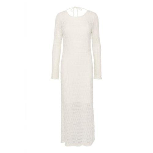 Gestuz Elegant Maxi Lång Klänning Afterglow White, Dam