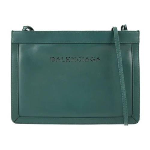 Balenciaga Vintage Pre-owned Laeder kuvertvskor Green, Dam
