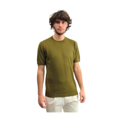 Paolo Pecora Grön Crew Neck T-shirt Green, Herr