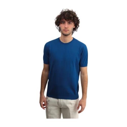 Kangra Blå Crew Neck T-shirt Blue, Herr