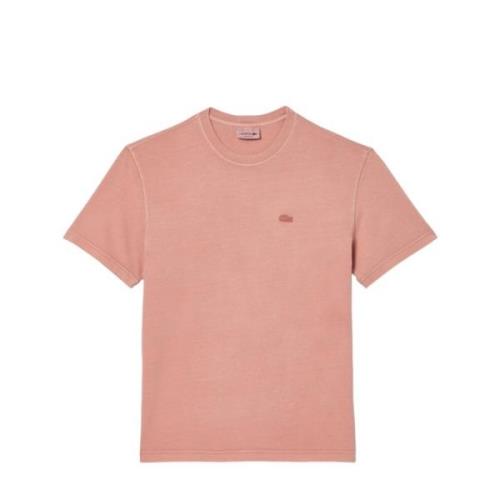 Lacoste Rosa T-shirt med Unik Stil Pink, Herr