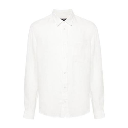 A.p.c. Vit Formell Skjorta Herrkläder White, Herr