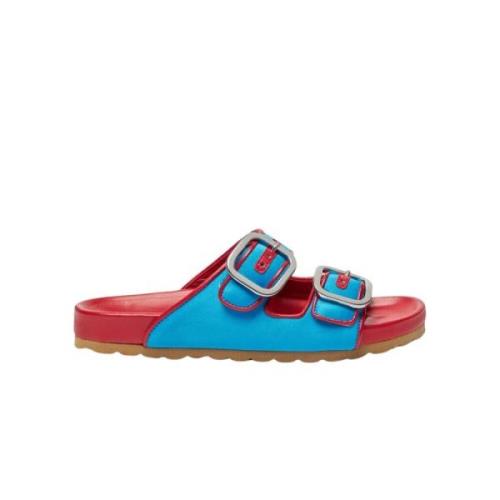 Scarosso Flat Sandals Blue, Dam