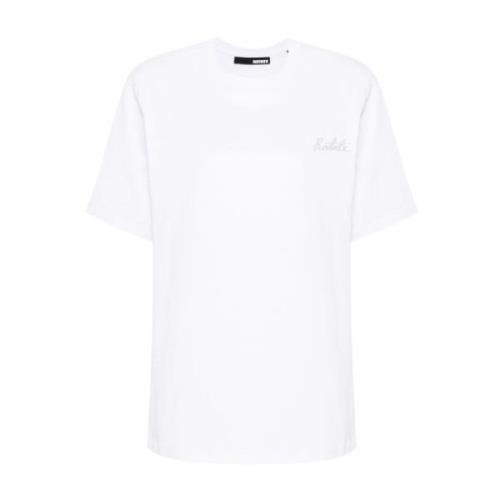 Rotate Birger Christensen Stilren Boxy T-shirt för kvinnor White, Dam